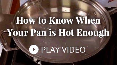 how to know when your pan is hot enough
