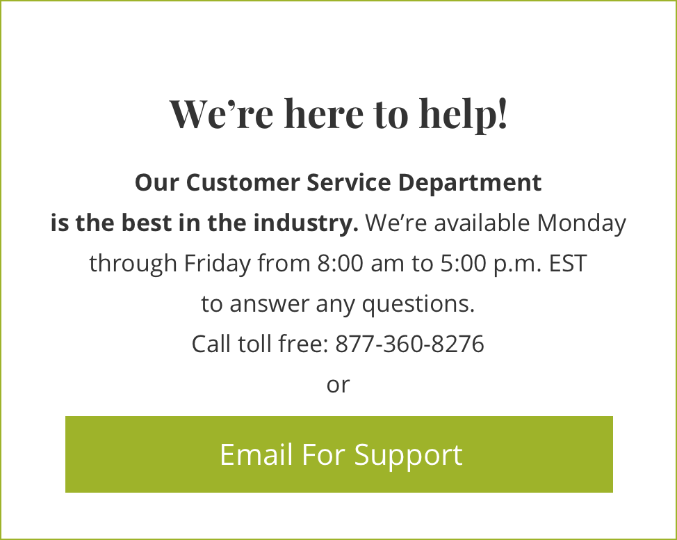 we're here to help call toll free 877-360-8276